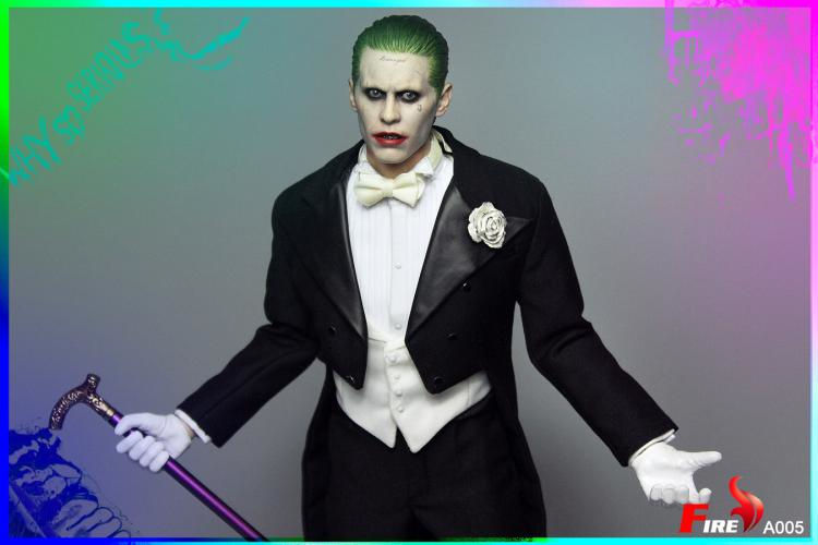 1 6 Joker Jared Leto Head Sculpt Tuxedo Suit Costume Set Gold Ak47 Suicide Squad Tv Movie Video Games Toys Hobbies