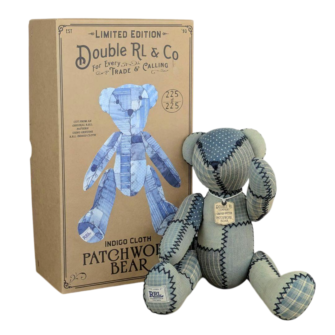 Ralph Lauren RRL Patchwork Design Limited Bear H 16.5 x W 8.6 x D