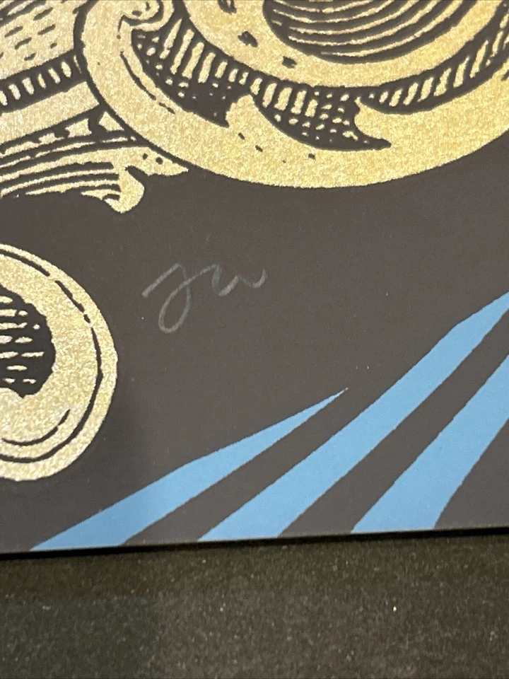 Pôsteres numerados tríptico Helton Fare Thee Well assinado à mão Grateful Dead / STU - Imagem 2 de 4