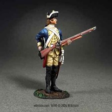 W. Britain - Hessian Regiment von Donop, Reaching for Cartridge #16190