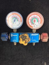A/C Gauges Imperial  Dual Action Valve  A/C Manifold Gauge Set Kwik Charger