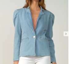 Elan - Puff Slv Denim Jacket Final Sale Item!