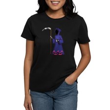 CafePress Death In Bunnyslippers Women's Dark T Shirt Womens T-Shirt 280431967