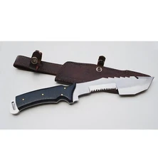 12"Hand-Forged Stainless  Steel Tracker Knife High-Chromium, Cold-Work Steel