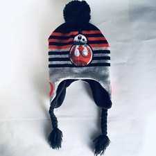 Disney Star Wars BB-8 Adult Knit Winter Hat Beanie Cap Ski Grey Red Black Unisex