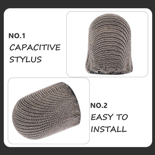 10 Pcs Conductive Cloth Tip Pen Capacitive Disc Pencil Touchscreen Stylus with - Zdjęcie 2 z 12