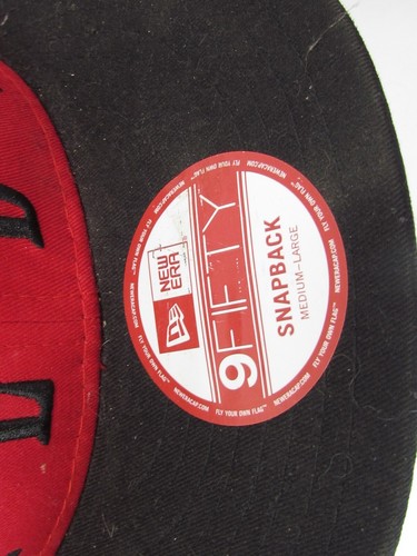New Era Cincinnati Reds Snapback Hat Red Black MLB Genuine Merch Adjustable Cap - Picture 4 of 6