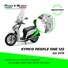 ANTI-THEFT PUSH&BLOCK STAND LOCK KYMCO PEOPLE ONE 125i from 2016