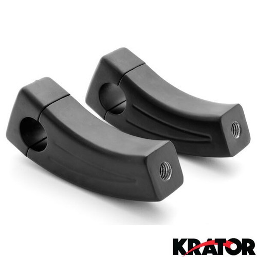 BLACK HANDLEBAR RISERS 3.5" PULLBACK RISERS FOR HARLEY BIG TWIN 1" HANDLEBARS - Picture 3 of 4