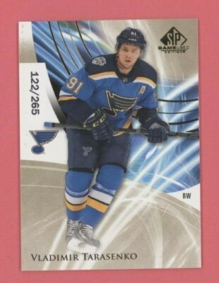 Vladimir Tarasenko 2020-21 Upper Deck SP Game Used BASE SET Card #97 /265 BLUES | eBay