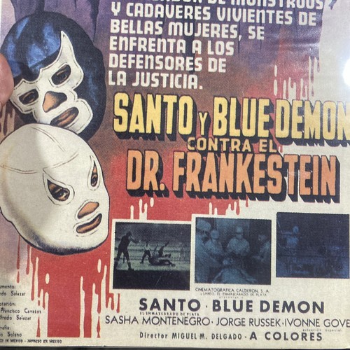 Santo Y Blue Demon Contra El Dr. Frankestein Kunstdruck in Mexiko - Bild 3 von 7