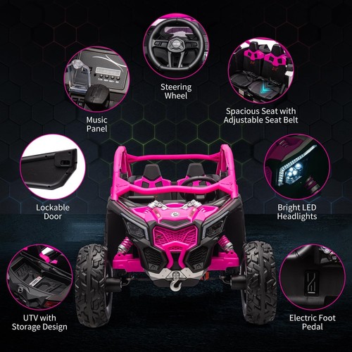 Can-Am 24V Ride on UTV Car Electric Toys 4WD Off-Road Quad, Best Gift for Kids - Picture 250 of 288