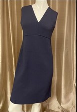 BIANA RETAIL $295 sleeveless blue sweater dress size 8