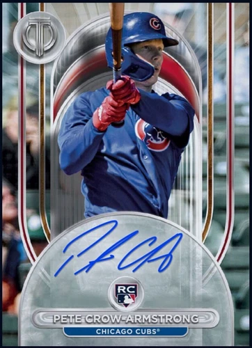 2024 Topps Tribute Series 1 Auto Rookie RC Pete Crow-Armstrong Bunt Digital Card