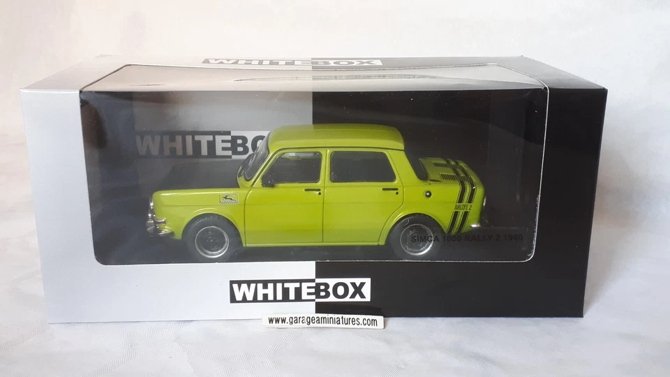 SIMCA 1000 RALLYE 2 1970 VERT/NOIR WHITEBOX REF 124246 ECHELLE AU 1/24 EME - Photo 4/4