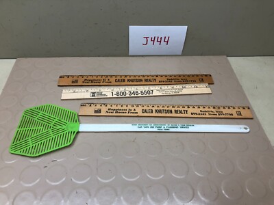 Vintage Advertising Ruler & Fly Swatter Lot- Realty Plumbing Iowa | eBay