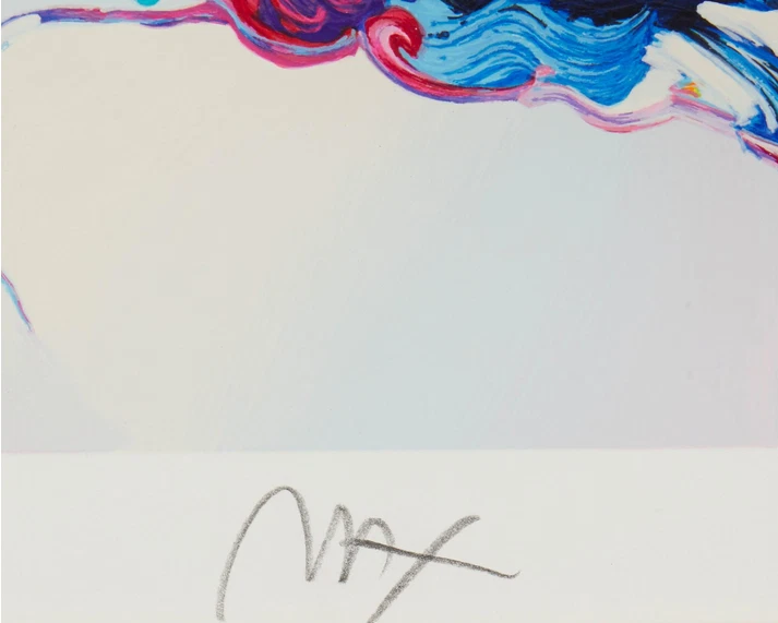 彼得·马克“朋友”混合媒体纸上,1937 年出生 — 第 3/4 张图片