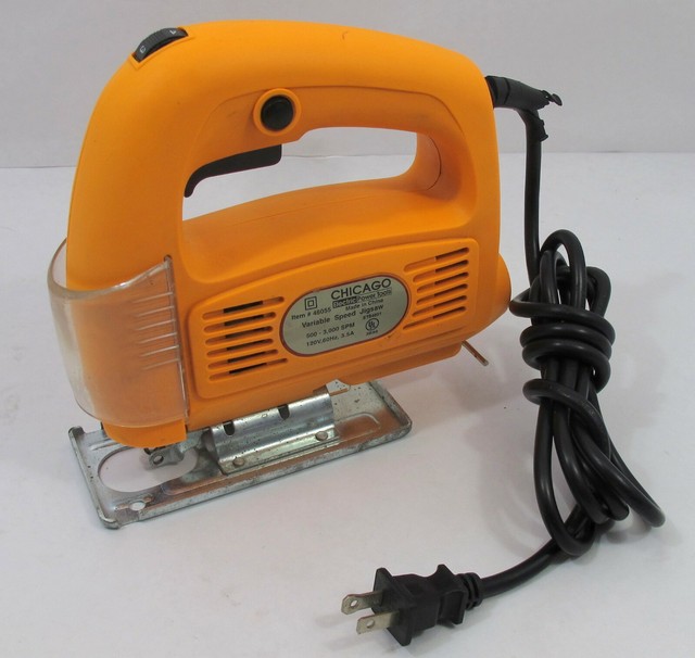 CHICAGO ELECTRIC Variable JIGSAW 46055 120 VAC bevel adjustment for