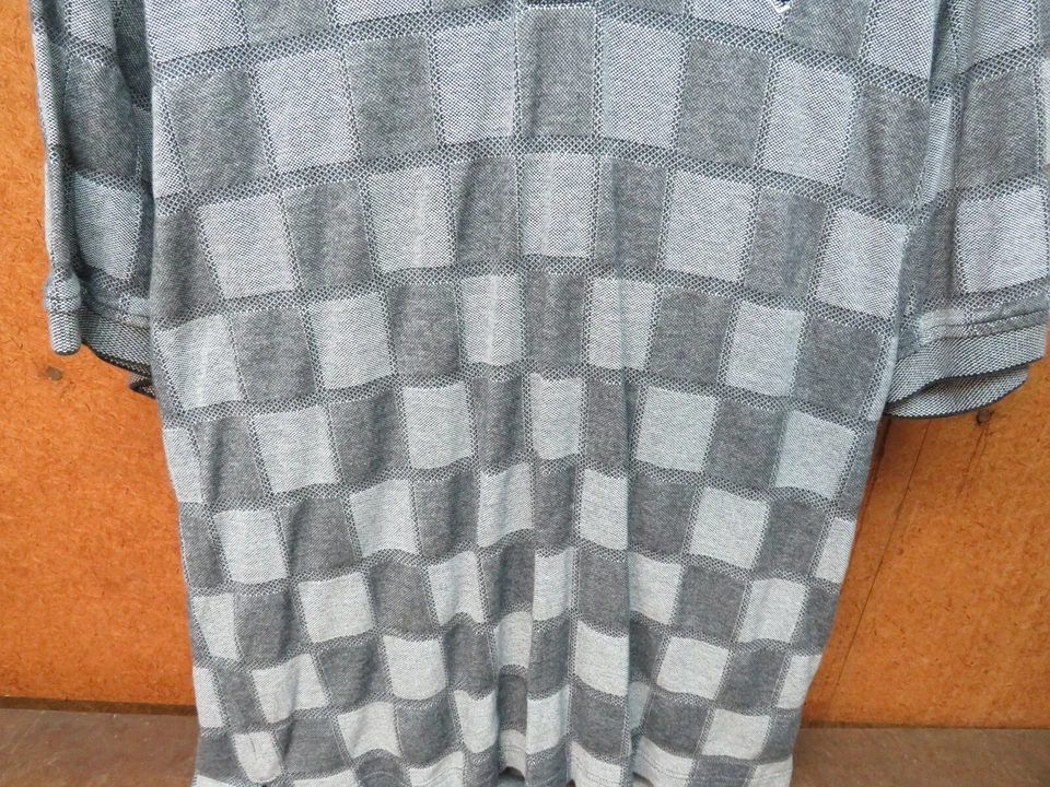 Camisa de Golf Izod Hombre Gris Cuadros Talla M Camisa 100% Algodón Foto 3 de 4