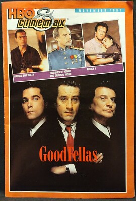 HBO & Cinemax TV Movie Booklet Program Guide November 1991 Goodfellas ...