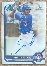 Sebastian Espino 2022 Bowman Chrome Autograph #CPA-SE Rookie Toronto Blue Jays