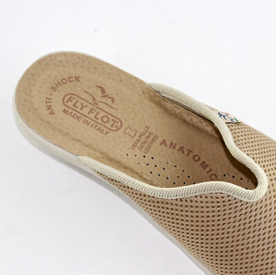Fly Flot Ciabatte Donna Con Zeppa 3.5cm - Sottopiede In Vera Pelle, Antishock E Antiscivolo - Made In Italy - Foto 5