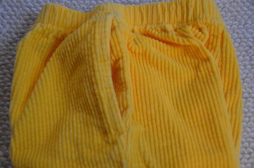 boys vintage LOONA San Francisco L 6 7 cotton gold corduroy pants stretch waist - Picture 6 of 6