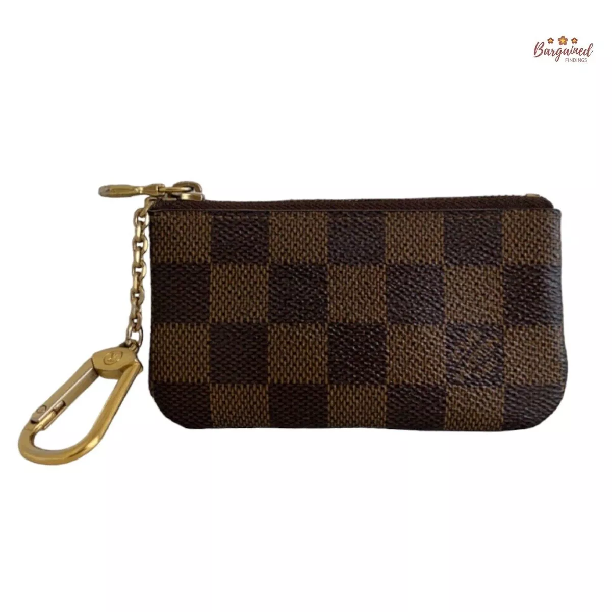 VINTAGE Louis Vuitton Damier Ebene Pochette Cles Coin Pouch