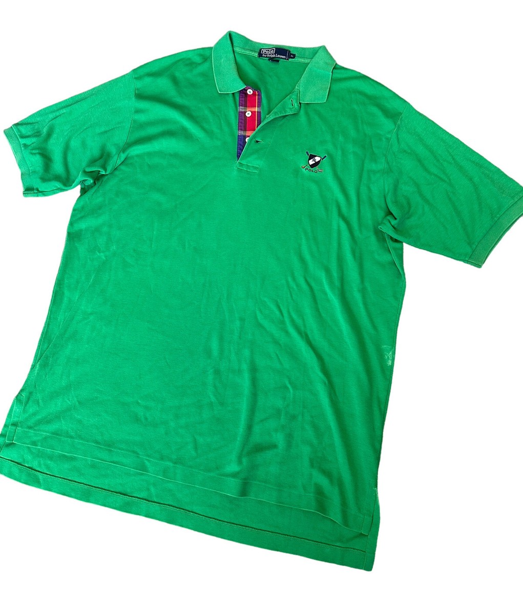 Vintage Polo Ralph Lauren Golf Crest Green Polo Shirt Men's Size