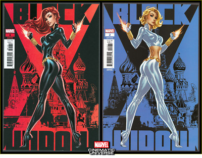 BLACK WIDOW #1 2 (2020) J SCOTT CAMPBELL VARIANT SET NATASHA YELENA BELOVA NM