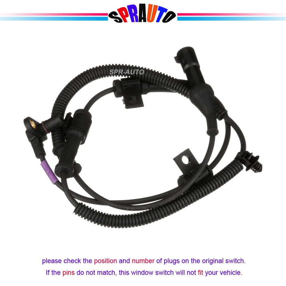 Set of 2ABS Speed Sensor For 2005-2010 Ford F-250 F-350 Front Left or Right Side - Image 4 of 4