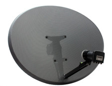 SATELLITE DISH ZONE 2 80CM MESH + LNB QUAD