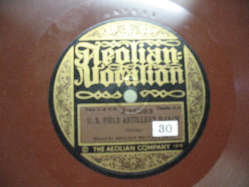 U. S. ARTILLERY MARCH SOUSA AEOLIAN VOCALION 14093 RECORD 10'' 1916 - Picture 2 of 4