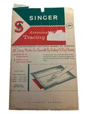 Vintage Singer Company Tracing Paper White And Purple Made In USA Preowned READ