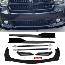 Front Rear Bumper Lip Spoiler Splitter Body Kit Side Skirt For Dodge Durango