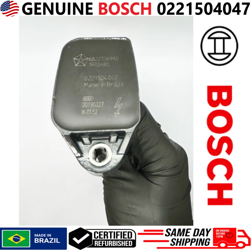 Bobinas de ignição genuínas Bosch para 2016-2024 Jeep Chrysler Dodge RAM, 0221504047 - Imagem 4 de 4