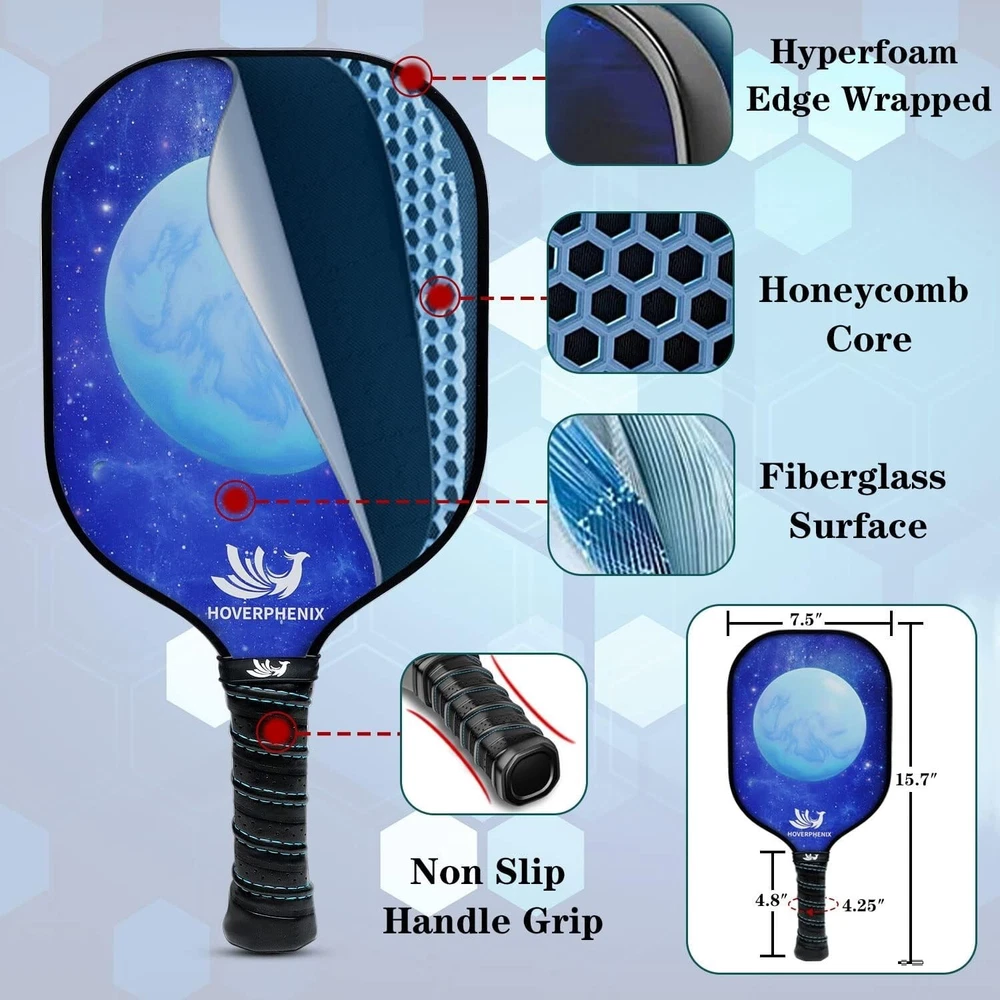 Pickleball Set with Net for Driveway, Portable Regulation Size Pickleball Net