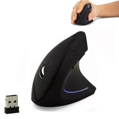 SC0 MOUSE VERTICALE WIRELESS ERGONOMICO POLSO TUNNEL CARPALE 5 TASTI D5 3600 DPI