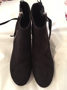 justfab black ankle boots