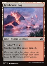 x4 Geothermal Bog C MTG Commander: Duskmourn: House of Horror M/NM, English