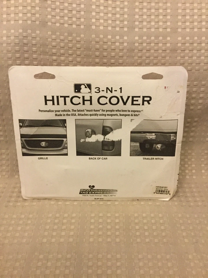 Chicago White Sox  MLB Baseball Trailer Hitch Cover 3-N-1 Made In The USA New - Image 2 of 4