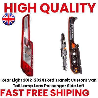 Rear Light 2012-2024 Ford Transit Custom Van Tail Lamp Lens Passenger ...