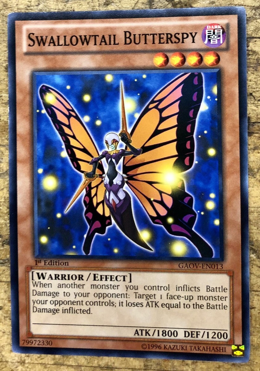 Yugioh Swallowtail Butterspy - Common - 1st Edition - GAOV-EN013 - Near Mint