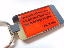 LIVERPOOL SHANKLY QUOTE No:2 KEYRING KEY FOB BADGE CHAIN GIFT