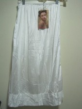 New w/Tags-Snip-A-Row by Mel-Lin White Half Slip-SZ M-MADE USA-NYLON