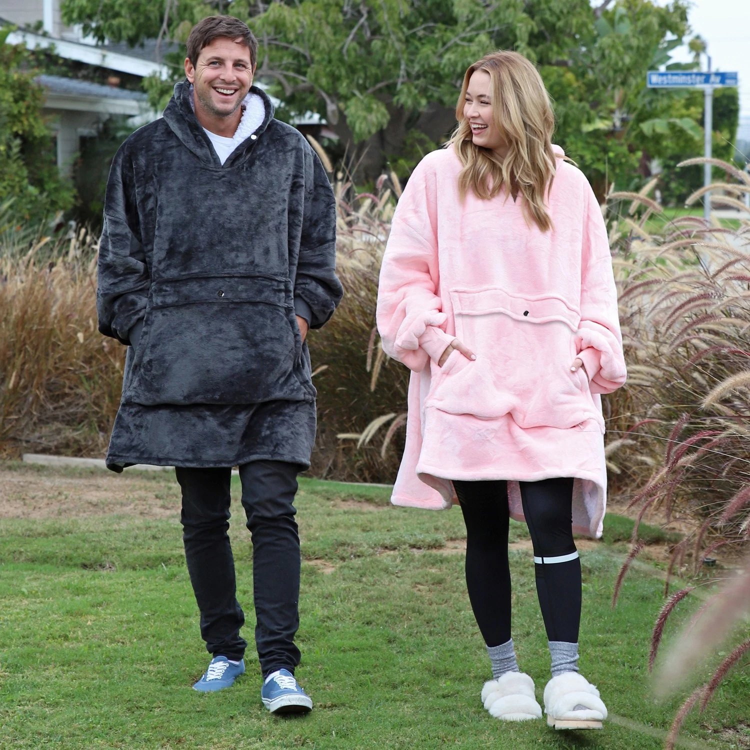 OFF WHITE Catalogna Felpa con Cappuccio Oversize Coperta Super Morbida Calda Comoda Sherpa