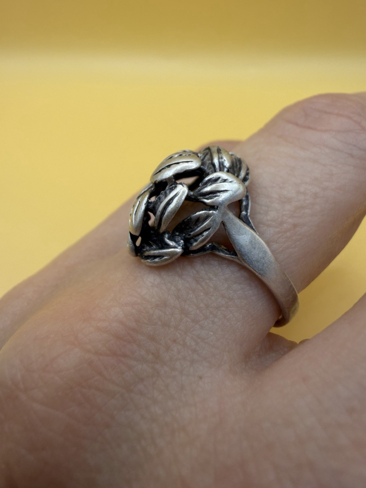 Vintage Soviet Sterling Silver Ring - Size R1/2#35 image 2
