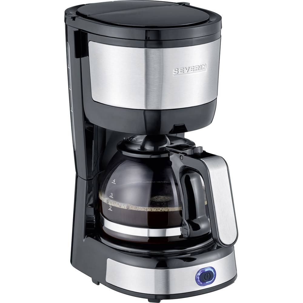 Cafetière Severin KA 4808 noire anti-gouttes pour petite cuisine propre