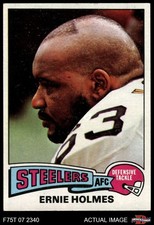 1975 Topps #328 Ernie Holmes Steelers RC Texas Southern 5 - EX