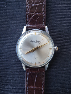 Rare Citizen 17 Jewell Homer Para Shock Phynox Manual Winding